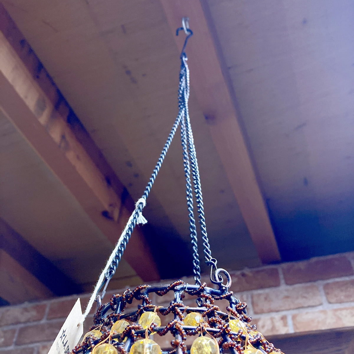 品番0675 キャンドルホルダー 燭台 ボール型 ランプ 天井照明 吊り