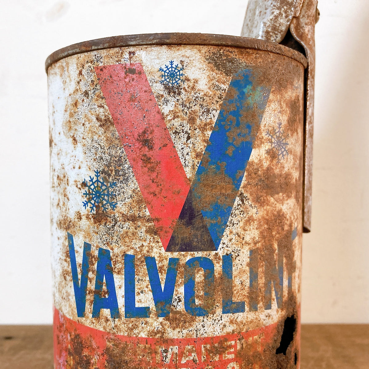 品番1980 オイル缶 VALVOLINE バルボリン ガソリン携行缶 インテリア