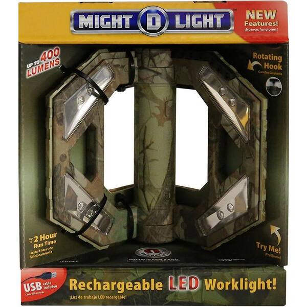 品番1636　マイト D ライト　LED ワークライト　USB充電　作業灯　迷彩柄　レジャー用品　アメリカン雑貨