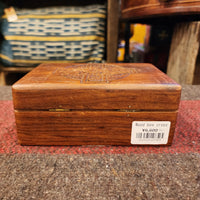 品番7525　Wood box　木箱　アクセサリーケース　小物入れ　ジュエリーボックス　収納ボックス　ヴィンテージ　千葉店