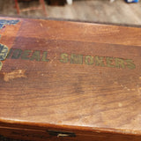 品番1882　IDEAL SMOKERS　Wood cigalet box　ウッド　シガー　ボックス　木箱　ヴィンテージ　千葉店
