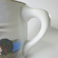 品番5237　マグカップ　ホワイト　風景画　コーヒーカップ　食器　ディスプレイ　ヴィンテージ　金沢店