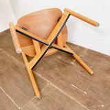 品番1543-2　ウッドチェア　スタッキングチェア　Jens Risom　ジェンス・リゾム　ダイニングチェア　椅子　アンティーク　ヴィンテージ　金沢店