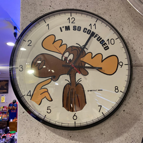 品番9352 1987時計　クロック　clock deer character ウォールクロック　千葉店
