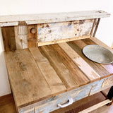 品番1829　創作テーブル　ウッドデスク　ドロワー付　ウッドテーブル　木製　アンティーク　ヴィンテージ　金沢店