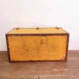品番0059　米軍　収納箱　ツールケース　ミリタリートランク　アーミーボックス　イエロー　木箱　ウッドボックス　ヴィンテージ