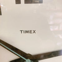 品番4094　掛け時計　TIMEX　タイメックス　ウォールクロック　丸形　コード付き　インダストリアル　インテリア　アンティーク　ヴィンテージ