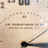 品番0669　掛け時計　ELM　エルム　ミリタリークロック　24時間　ウォールクロック　丸形　コード付き　インテリア　ヴィンテージ