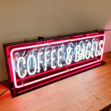 品番3936　ネオンサイン　COFFEE ＆ BAGELS　コーヒー＆ベーグル　サインライト　ウォールサイン　壁掛け　看板　ディスプレイ　ヴィンテージ