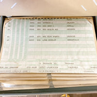 品番2519　ファイルケース　Steelmaster　ファイルキャビネット　6段×2列　書類付き　多収納　ドキュメントトレイ　ヴィンテージ　金沢店