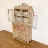 品番1667　カップボード　食器棚　キャビネット　ウッドキャビネット　木製　飾り棚　収納　アンティーク　家具　ヴィンテージ