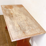 品番0034　ミッションスタイル　ウッドテーブル　20's　コーヒーテーブル　センターテーブル　木製　アンティーク　家具　ヴィンテージ　金沢店