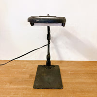 品番0089　ルーペ付きデスクランプ　デスクライト　1930年代　照明　電気スタンド　卓上　インダストリアル　インテリア　ヴィンテージ　金沢店