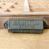 品番0560　プリンタートレイ　HAMILTON　ハミルトン　引出し　飾り棚　木製　ディスプレイ　インテリア　ヴィンテージ　金沢店