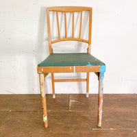 品番1123-1　フォールディングチェア 　LEG-O-MATIC　木製　折りたたみ椅子　ウッドチェア　60's　アンティーク　ヴィンテージ　金沢店