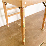 品番1123-1　フォールディングチェア 　LEG-O-MATIC　木製　折りたたみ椅子　ウッドチェア　60's　アンティーク　ヴィンテージ　金沢店