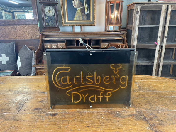 品番0040　サインライト　Carlsberg Draft　カールスバーグ ドラフト　ウォールサイン　壁掛け　看板　ディスプレイ　装飾　ヴィンテージ　金沢店