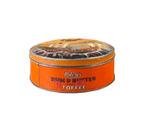 品番5804　Riley's RUM & BUTTER TOFFEE　キャンディー缶　丸缶　ブリキ缶 　ミッドセンチュリー　ティン缶　Tin Box　ヴィンテージ　金沢店