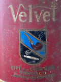 品番9802　Velvet　ベルベット　タバコ　丸缶　40～50's　蓋付き　ブリキ缶 　ティン缶　インテリア　ヴィンテージ　金沢店