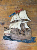 品番3541-1　ウォールデコール　メタルウォールアート　SEXTON　帆船　Ship　壁掛け装飾　インテリア　ディスプレイ　ヴィンテージ　金沢店