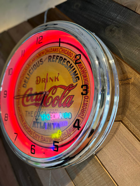 品番0081 Coca-Cola コカ・コーラ コーラ ネオンクロック 壁掛け時計