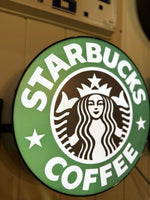 品番5436　ボックスサイン　STARBUCKS COFFEE　スターバックス　旧ロゴ　 看板　ヴィンテージ　012