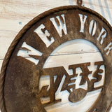 品番0037　NFLサイン　NEW YORK JETS　ニューヨーク ジェッツ　メタルサイン　ウォールサイン　デコール　ヴィンテージ　埼玉店