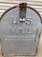 品番0358　メールボックス　U.S.MAIL　USPOST　メールポスト　郵便ポスト　郵便受け　シルバー　ディスプレイ　ヴィンテージ　金沢店