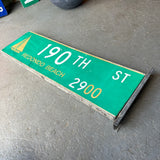 品番2503　ロードサイン　190TH　REDONDO　BEACH　両面　トラフィックサイン　看板　標識　ヴィンテージ　埼玉店