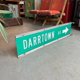品番0746　ロードサイン　DARRTOWN　両面　ストリートサイン　トラフィックサイン　看板　標識　ヴィンテージ　埼玉店