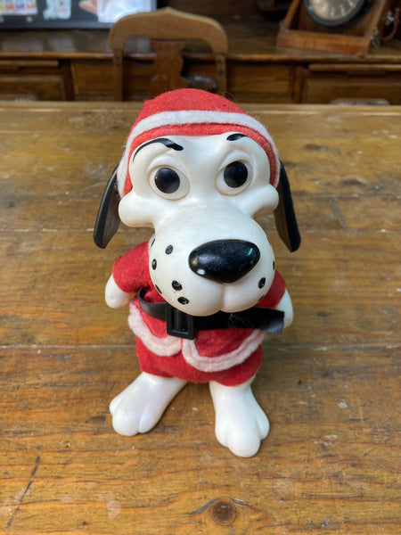 品番0389　ロイデスドッグ　Mercantile Trust　Roy Des Dog Bank　70's　犬　サンタ　貯金箱　コインバンク　ヴィンテージ　金沢店