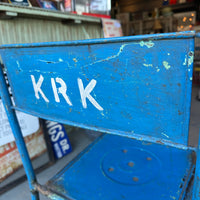 品番0515　スタッキングチェア　KRK　60's　ブルー　インダストリアル　椅子　ヴィンテージ　埼玉店