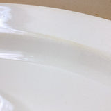 品番4919　TEPCO　テプコ　オーバルプレート　40.5×27cm　ホワイト　楕円形　オーバル皿　陶器　ヴィンテージ