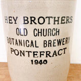 品番4728　リカーボトル 　HEY BROTHERS OLD CHURCH BOTANICAL BREWERY　水差し　陶器　インテリア　ヴィンテージ　012