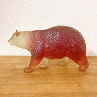品番0072-1　熊　クマ　くま　ベア　ガラス製　置物　装飾　インテリア　オブジェ　ディスプレイ　ヴィンテージ　012