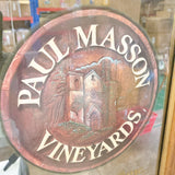 品番1222　パブミラー　PAUL MASSON　ポールマッソン　カリフォルニアワイン　鏡　壁掛け　インテリア　ヴィンテージ