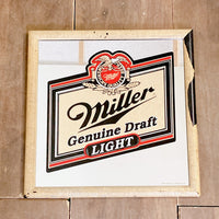 品番2694　パブミラー　Miller Genuine Draft　ミラージニューインドラフト　ライトビール　鏡　壁掛け　インテリア　ヴィンテージ　011