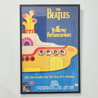 品番5894　The Beatles　ビートルズ 　表面『Yellow Submarine イエロー・サブマリン』  裏面 931ジャックFM 『Jacks Second Show 20070818』　広告　ポスター　壁アート　額装　千葉店