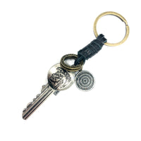 品番0616　レザーキーホルダー 『ディーゼルキー  DIESEL key』 キーリング　インディアン調　アメリカン雑貨