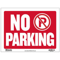 品番0150　プラスチック サインプレート S-14/L-14 『NO PARKING（駐車禁止）』  サイン看板 アメリカ雑貨