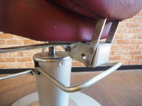 品番0232　バーバーチェア　Barber Chair　理美容椅子　レトロ　ブラウン　アンティーク　ヴィンテージ　金沢店