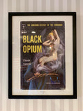 品番0310　アート　BLACK OPIUM　ブラックオピウム　クロード・ファレール　ウォールアート　額装　ヴィンテージ　千葉店