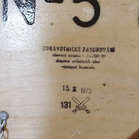 品番0774　チェコ軍　メディカルボックス　ミリタリートランク　アーミーボックス　ウッドボックス　ヴィンテージ　金沢店