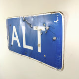 品番0494　ロードサイン　ALT　トラフィックサイン　看板　標識　ヴィンテージ　金沢店