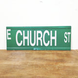 品番0173　ロードサイン　E CHURCH ST　両面　トラフィックサイン　看板　標識　ヴィンテージ　金沢店