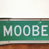 品番0739　ロードサイン　MOOBERRY ST　両面　トラフィックサイン　看板　標識　ヴィンテージ　金沢店