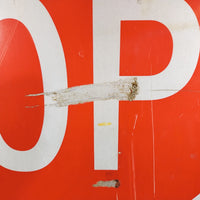 品番0449-1　ロードサイン　STOP　Φ61cm　トラフィックサイン　看板　標識　ヴィンテージ　金沢店