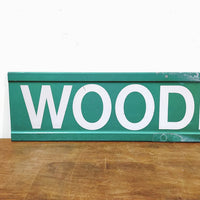 品番0197-2　ロードサイン　WOODLAWN　両面　トラフィックサイン　看板　標識　ヴィンテージ　金沢店