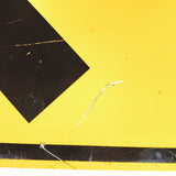 品番0265　ロードサイン　急カーブあり　警告　トラフィックサイン　看板　標識　ヴィンテージ　金沢店