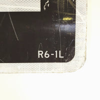 品番0036-1　ロードサイン　ONE WAY　左方向矢印　137×45.5cm　トラフィックサイン　看板　標識　ヴィンテージ　千葉店